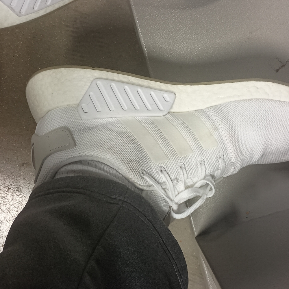 Adidas Nmd Boost R2 Triple White - image 5